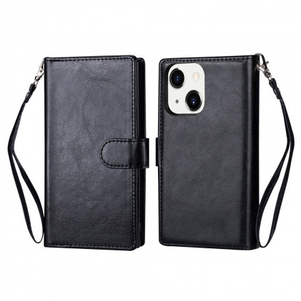 Cover for iPhone 13 Detachable Case 9 Card Holders