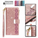 Case iPhone 13 Glitter Wallet Zip