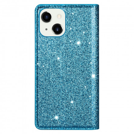 Flip Cover iPhone 13 Style Paillettes