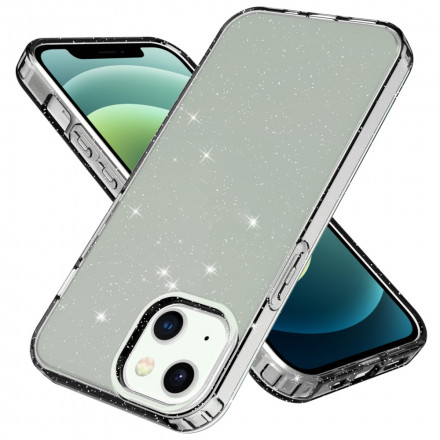 iPhone 13 Clear Glitter Design Case