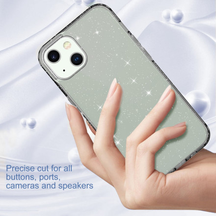 iPhone 13 Clear Glitter Design Case