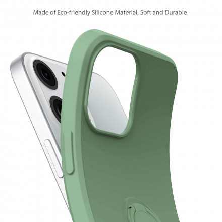 iPhone 13 Silicone Case with Stand and Strap