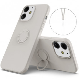 iPhone 13 Silicone Case with Stand and Strap