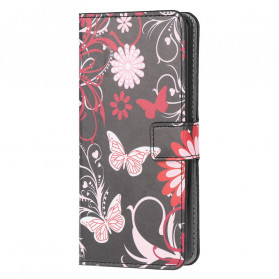 Case Motorola Edge 20 Lite Butterflies and Flowers