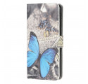 Cover Motorola Edge 20 Lite Papillon Bleu