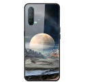 OnePlus Nord CE 5G Tempered Glass Space Moon Case