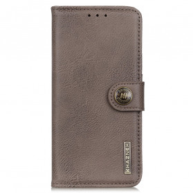 Cover Motorola Edge 20 Lite Simili Cuir KHAZNEH