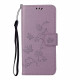 Case Motorola Edge 20 Butterflies and Flowers with Lanyard