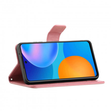 Case Motorola Edge 20 Butterflies and Flowers with Lanyard