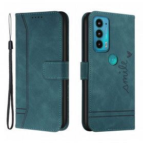 Motorola Edge 20 Smile Case with Lanyard