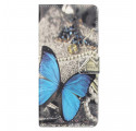 Cover Motorola Edge 20 Pro Papillon Bleu