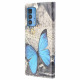 Cover Motorola Edge 20 Pro Papillon Bleu