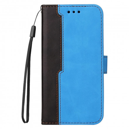 Cover Vivo V21 5G Simili Cuir Bicolor Coloré