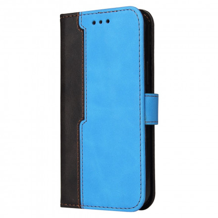 Cover Vivo V21 5G Simili Cuir Bicolor Coloré