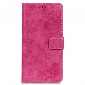 Cover Motorola Edge 20 Pro Simili Cuir Vintage