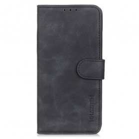 Cover Motorola Edge 20 Pro Effet Cuir Vintage KHAZNEH