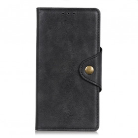 Cover Motorola Edge 20 Pro Simili Cuir Bouton