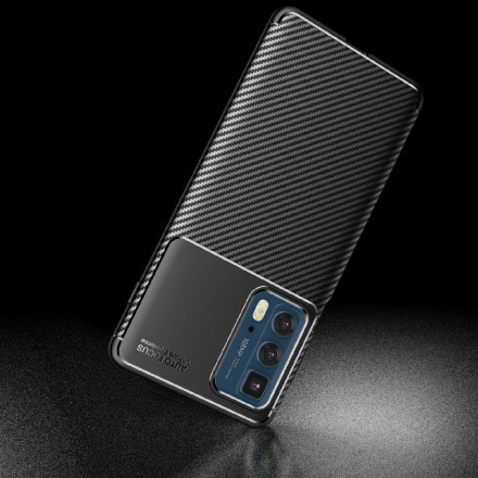 Motorola Edge 20 Pro Flexible Texture Texture Carbon Fiber Case