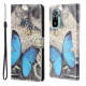 Xiaomi Redmi 10 Blue Butterfly Strap Case