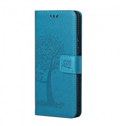 Xiaomi Redmi 10 Tree and Owl Strap Case