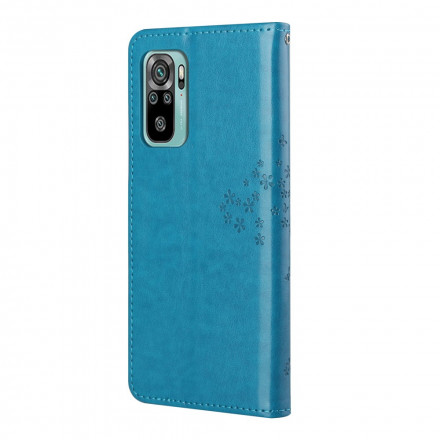 Xiaomi Redmi 10 Tree and Owl Strap Case