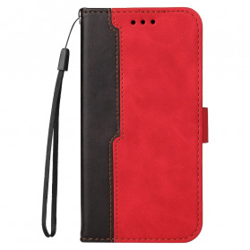Cover Oppo A54 5G / A74 5G Simili Cuir Bicolor Coloré