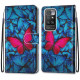 Cover Xiaomi Redmi 10 Papillon Rouge Sur Fond Bleu Papillon Rouge Sur Fond Bleu