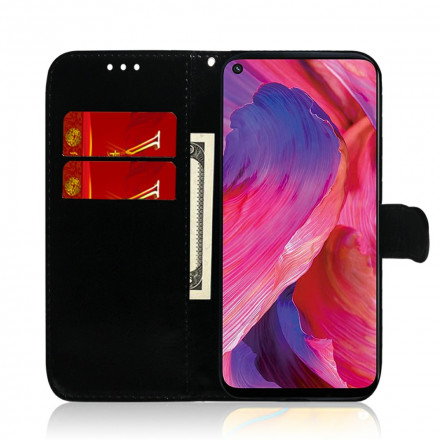 Cover Oppo A54 5G / A74 5G Simili Cuir Couverture MIroir