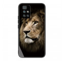 Xiaomi Redmi 10 Lion Head Tempered Glass Case