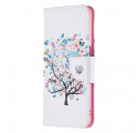 Cover Oppo A54 5G / A74 5G Flowered Tree