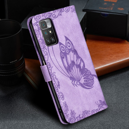 Xiaomi Redmi 10 Baroque Butterfly Strap Case