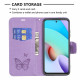Xiaomi Redmi 10 Butterfly Printed Lanyard Case