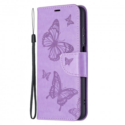 Xiaomi Redmi 10 Butterfly Printed Lanyard Case
