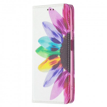 Flip Cover Xiaomi Redmi 10 Fleur Aquarelle