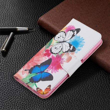 Case Xiaomi Redmi 10 Painted Butterflies and Flowers