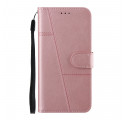 Case Oppo A94 5G Leather Effect Geo Strap