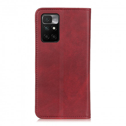 Flip Cover Xiaomi Redmi 10 Cuir Fendu