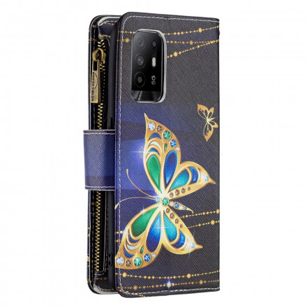 Case Oppo A94 5G Zipped Pocket Butterflies
