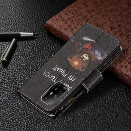 Oppo A94 5G Bear Zipper Pocket Case