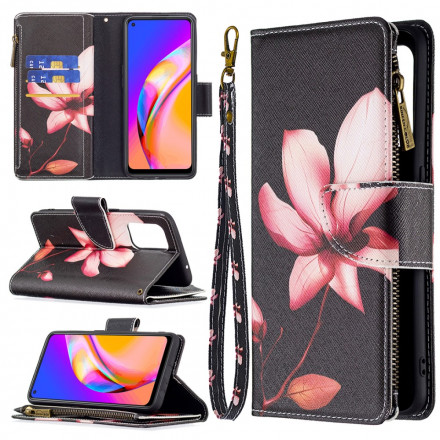 Case Oppo A94 5G Zipped Pocket Flower