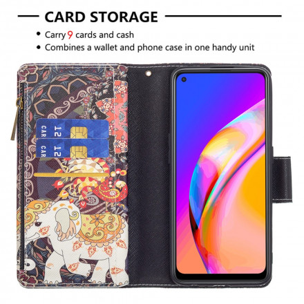 Case Oppo A94 5G Zipped Pocket Elephant Case Oppo A94 5G Zipped Pocket Elephant