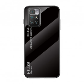 Xiaomi Redmi 10 Tempered Glass Case Hello