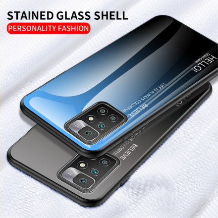 Xiaomi Redmi 10 Tempered Glass Case Hello