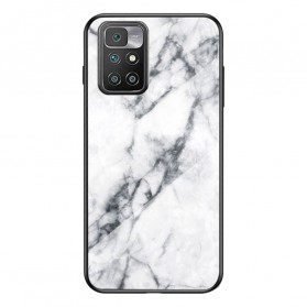 Xiaomi Redmi 10 Case Marble Colors Tempered Glass