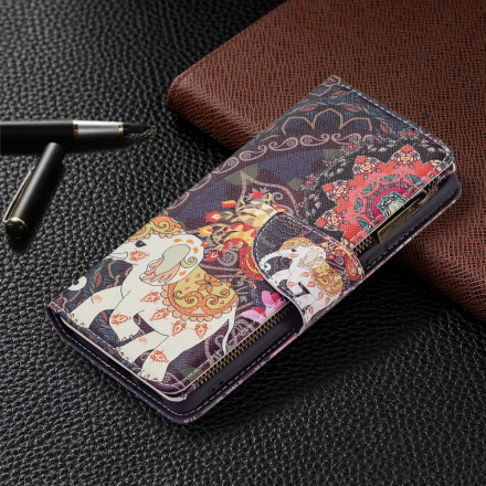 Xiaomi 11T / 11T Pro Elephant Zipper Pocket Case