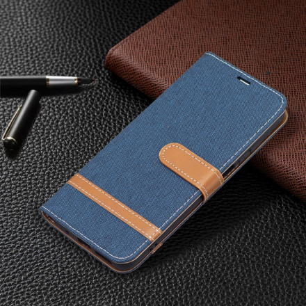 Xiaomi Redmi 10 Fabric and Leather effect case with strap Xiaomi Redmi 10 Fabric and Leather effect case with strap