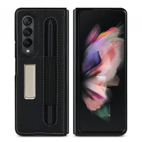 Case Samsung Galaxy Z Fold 3 5G Cuir Lychee Support