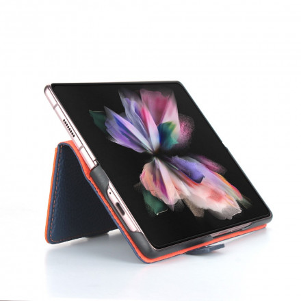 Case Samsung Galaxy Z Fold 3 5G Leather Genuine Lychee
