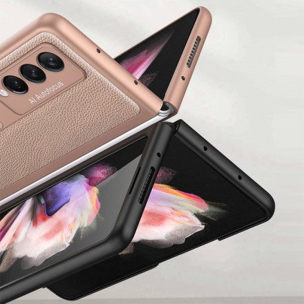 Case Samsung Galaxy Z Fold 3 5G Cuir Tissé Support GKK