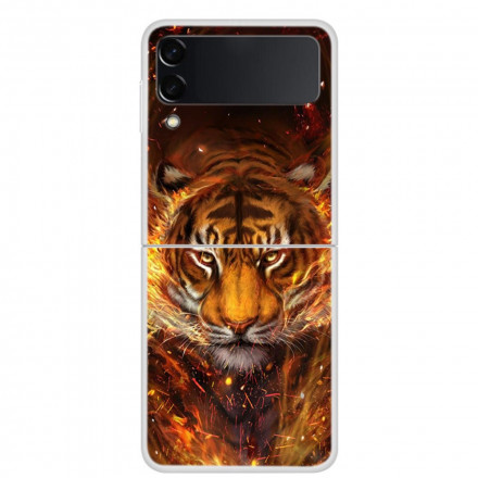 Samsung Galaxy Z Flip 3 5G Fire Tiger Case
